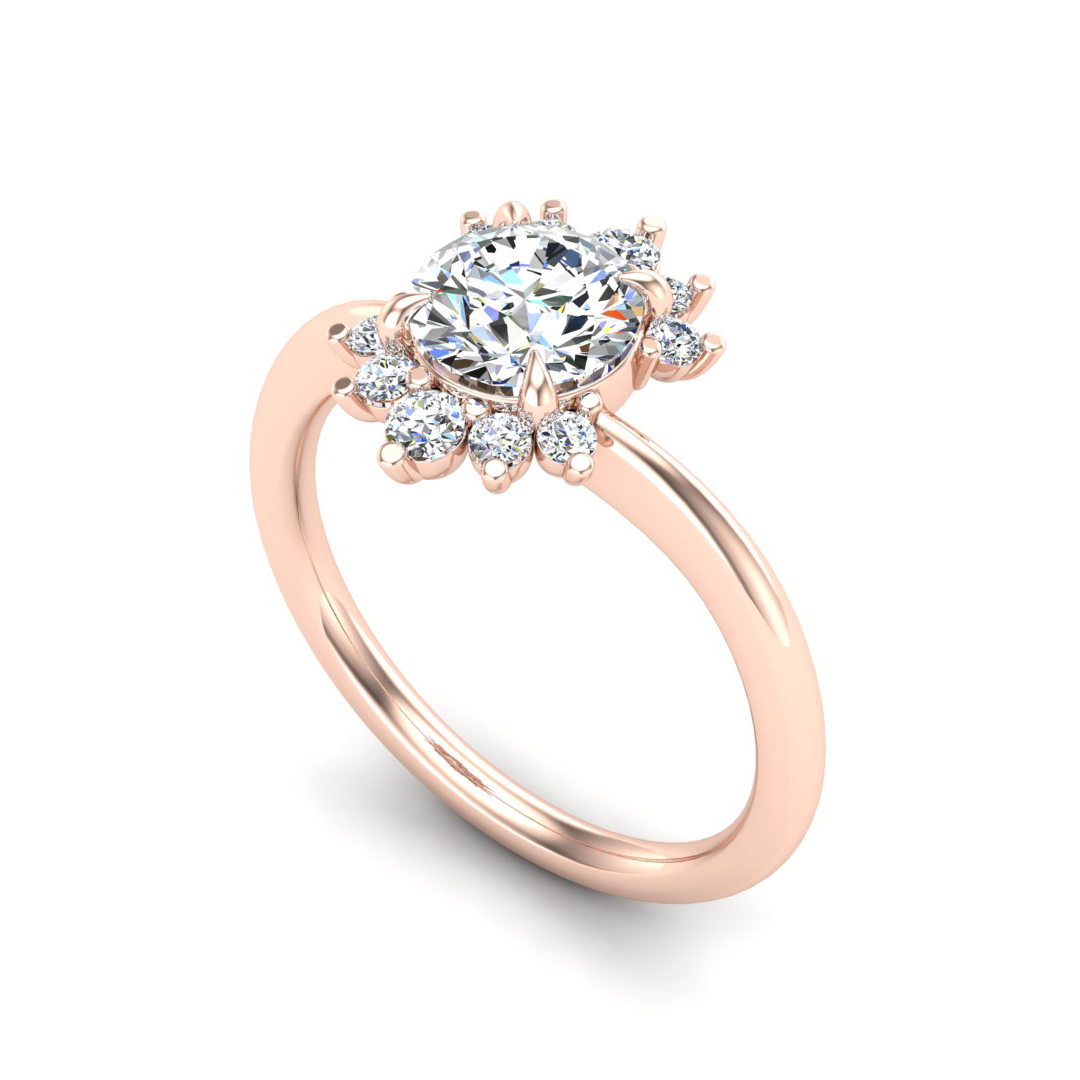 Tatum Halo Engagement Ring